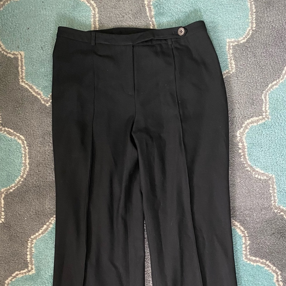LOFT Trouser Pants 6 Petites Black Polyester VGUC